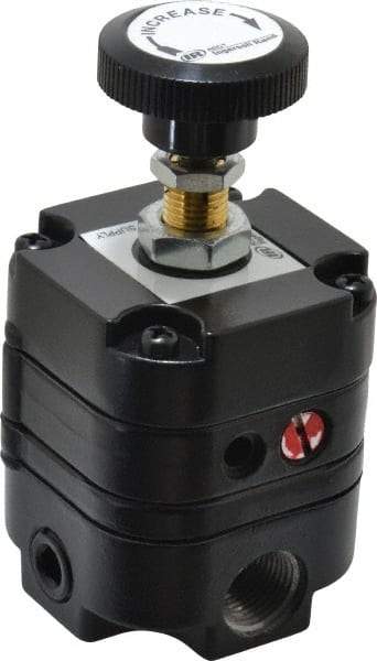 ARO/Ingersoll-Rand - 3/8 NPT Port, 14 CFM, Zinc Precision Constant Bleed Regulator - 2 to 60 psi Range, 150 Max psi Supply Pressure, 1/4" Gauge Port Thread, 2.12" Wide x 4.55" High - Apex Tool & Supply