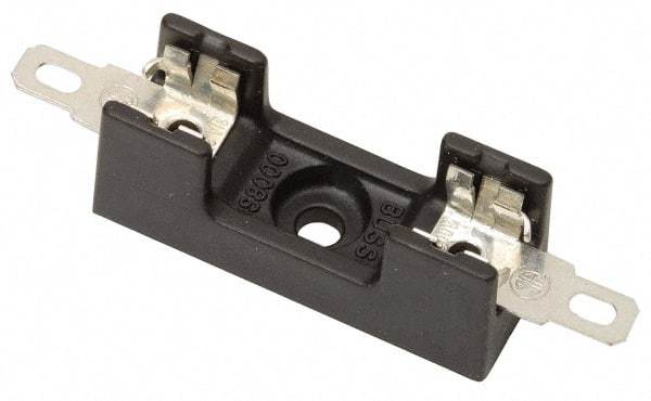 Cooper Bussmann - 3 Pole, 300 VAC/VDC, 30 Amp, Bolt-in Fuse Block - 1/4 Inch Diameter x 1-1/4 Inch Fuse Length, 2 Inch Long x 1-3/4 Inch Wide x 14.3mm High Block, 266°F - Apex Tool & Supply