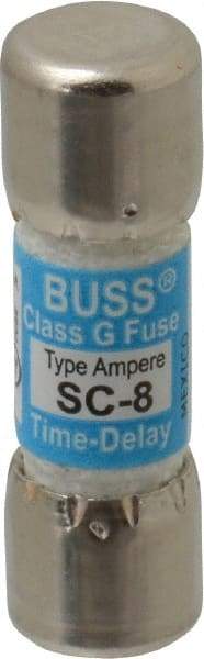 Cooper Bussmann - 170 VDC, 600 VAC, 8 Amp, Time Delay Size Rejecting/NonRejecting Fuse - Fuse Holder Mount, 1-5/16" OAL, 10 at DC, 100 at AC (RMS) kA Rating, 13/32" Diam - Apex Tool & Supply