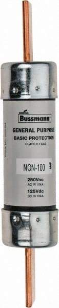 Cooper Bussmann - 125 VDC, 250 VAC, 100 Amp, Fast-Acting General Purpose Fuse - Bolt-on Mount, 5-7/8" OAL, 10 (RMS Symmetrical) kA Rating, 1-1/16" Diam - Apex Tool & Supply
