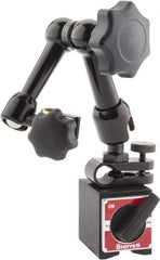 Starrett - 70 Lb Magnetic Force, Fine Adjustment Indicator Positioner & Holder with Base - Articulated Arm, Rectangular Base, 1" Base Height, 1-3/16" Base Length, 1-7/16" Base Width - Apex Tool & Supply