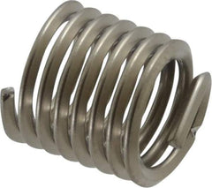Recoil - 7/16-14 UNC, 0.656" OAL, Free Running Helical Insert - 7-3/8 Free Coils, Tanged, Stainless Steel, 1-1/2D Insert Length - Apex Tool & Supply