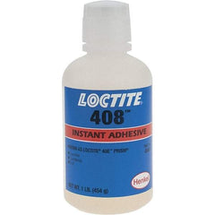 Loctite - 16 oz Bottle Clear Instant Adhesive - 408 1 LB BOTTLE PRISM INSTANT ADHESIVE - Apex Tool & Supply