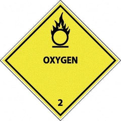 NMC - Oxygen DOT Shipping Label - 4" High x 4" Wide - Apex Tool & Supply