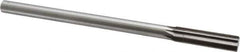 Interstate - 0.508" High Speed Steel 6 Flute Chucking Reamer - Straight Flute, 7/16" Straight Shank, 2" Flute Length, 8" OAL - Apex Tool & Supply