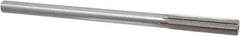 Interstate - 0.509" High Speed Steel 6 Flute Chucking Reamer - Straight Flute, 7/16" Straight Shank, 2" Flute Length, 8" OAL - Apex Tool & Supply