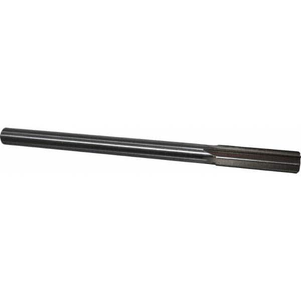 Interstate - 0.621" High Speed Steel 6 Flute Chucking Reamer - Apex Tool & Supply