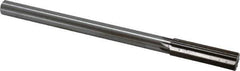 Interstate - 0.679" High Speed Steel 6 Flute Chucking Reamer - Straight Flute, 9/16" Straight Shank, 2-1/4" Flute Length, 9" OAL - Apex Tool & Supply