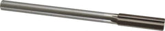Interstate - 0.754" High Speed Steel 6 Flute Chucking Reamer - Straight Flute, 5/8" Straight Shank, 2-1/2" Flute Length, 9-1/2" OAL - Apex Tool & Supply