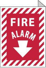 NMC - Fire Alarm, Aluminum Fire Sign - 9" Wide x 12" High - Apex Tool & Supply