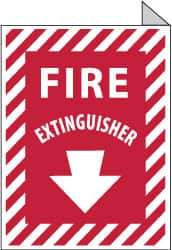 NMC - Fire Extinguisher, Aluminum Fire Sign - 9" Wide x 12" High - Apex Tool & Supply