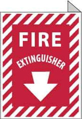 NMC - Fire Extinguisher, Aluminum Fire Sign - 9" Wide x 12" High - Apex Tool & Supply