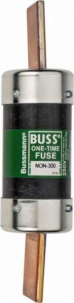 Cooper Bussmann - 125 VDC, 250 VAC, 300 Amp, Fast-Acting General Purpose Fuse - Bolt-on Mount, 8-5/8" OAL, 10 (RMS Symmetrical) kA Rating, 2-1/16" Diam - Apex Tool & Supply