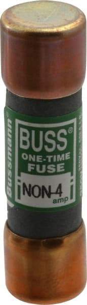 Cooper Bussmann - 125 VDC, 250 VAC, 4 Amp, Fast-Acting General Purpose Fuse - Fuse Holder Mount, 50.8mm OAL, 50 at AC/DC kA Rating, 9/16" Diam - Apex Tool & Supply