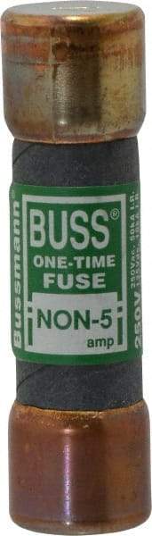 Cooper Bussmann - 125 VDC, 250 VAC, 5 Amp, Fast-Acting General Purpose Fuse - Fuse Holder Mount, 50.8mm OAL, 50 at AC/DC kA Rating, 9/16" Diam - Apex Tool & Supply