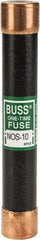 Cooper Bussmann - 600 VAC, 10 Amp, Fast-Acting General Purpose Fuse - Fuse Holder Mount, 127mm OAL, 50 at AC/DC kA Rating, 13/16" Diam - Apex Tool & Supply