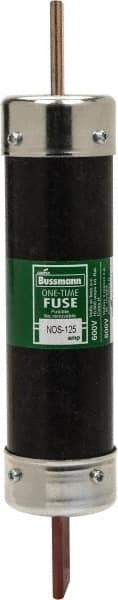 Cooper Bussmann - 600 VAC, 125 Amp, Fast-Acting General Purpose Fuse - Bolt-on Mount, 9-5/8" OAL, 10 (RMS Symmetrical) kA Rating, 1-13/16" Diam - Apex Tool & Supply