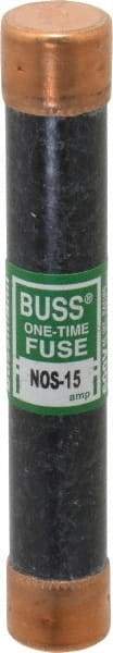 Cooper Bussmann - 600 VAC, 15 Amp, Fast-Acting General Purpose Fuse - Fuse Holder Mount, 127mm OAL, 50 at AC/DC kA Rating, 13/16" Diam - Apex Tool & Supply