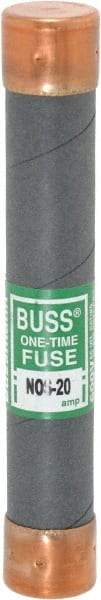 Cooper Bussmann - 600 VAC, 20 Amp, Fast-Acting General Purpose Fuse - Fuse Holder Mount, 127mm OAL, 50 at AC/DC kA Rating, 13/16" Diam - Apex Tool & Supply