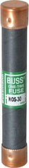Cooper Bussmann - 600 VAC, 30 Amp, Fast-Acting General Purpose Fuse - Fuse Holder Mount, 127mm OAL, 50 at AC/DC kA Rating, 13/16" Diam - Apex Tool & Supply