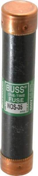 Cooper Bussmann - 600 VAC, 35 Amp, Fast-Acting General Purpose Fuse - Fuse Holder Mount, 5-1/2" OAL, 50 at AC/DC kA Rating, 1-1/16" Diam - Apex Tool & Supply
