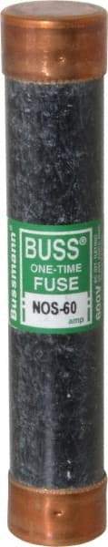 Cooper Bussmann - 600 VAC, 60 Amp, Fast-Acting General Purpose Fuse - Fuse Holder Mount, 5-1/2" OAL, 50 at AC/DC kA Rating, 1-1/16" Diam - Apex Tool & Supply