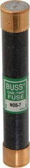 Cooper Bussmann - 600 VAC, 7 Amp, Fast-Acting General Purpose Fuse - Fuse Holder Mount, 127mm OAL, 50 at AC/DC kA Rating, 13/16" Diam - Apex Tool & Supply