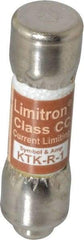Cooper Bussmann - 600 VAC, 1 Amp, Fast-Acting General Purpose Fuse - Fuse Holder Mount, 1-1/2" OAL, 200 at AC (RMS) kA Rating, 13/32" Diam - Apex Tool & Supply