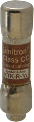 Cooper Bussmann - 600 VAC, 0.5 Amp, Fast-Acting General Purpose Fuse - Fuse Holder Mount, 1-1/2" OAL, 200 at AC (RMS) kA Rating, 13/32" Diam - Apex Tool & Supply