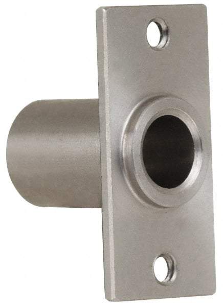 Gibraltar - 5/16" Pin Diam, #6-32 Mounting Hole, Rectangle Flange, Stainless Steel Quick Release Pin Receptacle - 1" Between Mount Hole Center, 0.783" Depth, 15/32" Diam, Grade 303 - Apex Tool & Supply
