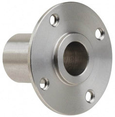 Gibraltar - 3/8" Pin Diam, #6-32 Mounting Hole, Round Flange, Stainless Steel Quick Release Pin Receptacle - 1" Between Mount Hole Center, 0.913" Depth, 9/16" Diam, Grade 303 - Apex Tool & Supply