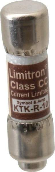 Cooper Bussmann - 600 VAC, 10 Amp, Fast-Acting General Purpose Fuse - Fuse Holder Mount, 1-1/2" OAL, 200 at AC (RMS) kA Rating, 13/32" Diam - Apex Tool & Supply