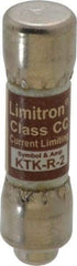 Cooper Bussmann - 600 VAC, 2 Amp, Fast-Acting General Purpose Fuse - Fuse Holder Mount, 1-1/2" OAL, 200 at AC (RMS) kA Rating, 13/32" Diam - Apex Tool & Supply