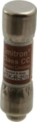 Cooper Bussmann - 600 VAC, 2.5 Amp, Fast-Acting General Purpose Fuse - Fuse Holder Mount, 1-1/2" OAL, 200 at AC (RMS) kA Rating, 13/32" Diam - Apex Tool & Supply