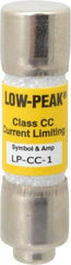 Cooper Bussmann - 300 VDC, 600 VAC, 1 Amp, Time Delay General Purpose Fuse - Fuse Holder Mount, 1-1/2" OAL, 20 at DC, 200 at AC (RMS) kA Rating, 13/32" Diam - Apex Tool & Supply