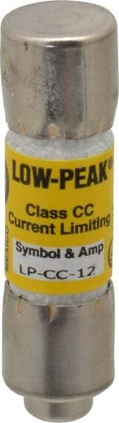 Cooper Bussmann - 150 VDC, 600 VAC, 12 Amp, Time Delay General Purpose Fuse - Fuse Holder Mount, 1-1/2" OAL, 20 at DC, 200 at AC (RMS) kA Rating, 13/32" Diam - Apex Tool & Supply