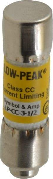 Cooper Bussmann - 150 VDC, 600 VAC, 3.5 Amp, Time Delay General Purpose Fuse - Fuse Holder Mount, 1-1/2" OAL, 20 at DC, 200 at AC (RMS) kA Rating, 13/32" Diam - Apex Tool & Supply