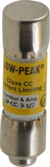 Cooper Bussmann - 150 VDC, 600 VAC, 3.5 Amp, Time Delay General Purpose Fuse - Fuse Holder Mount, 1-1/2" OAL, 20 at DC, 200 at AC (RMS) kA Rating, 13/32" Diam - Apex Tool & Supply