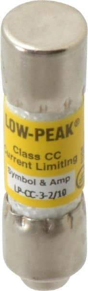 Cooper Bussmann - 150 VDC, 600 VAC, 3.2 Amp, Time Delay General Purpose Fuse - Fuse Holder Mount, 1-1/2" OAL, 20 at DC, 200 at AC (RMS) kA Rating, 13/32" Diam - Apex Tool & Supply