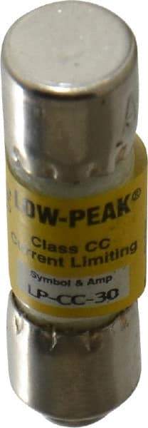 Cooper Bussmann - 300 VDC, 600 VAC, 30 Amp, Time Delay General Purpose Fuse - Fuse Holder Mount, 1-1/2" OAL, 20 at DC, 200 at AC (RMS) kA Rating, 13/32" Diam - Apex Tool & Supply