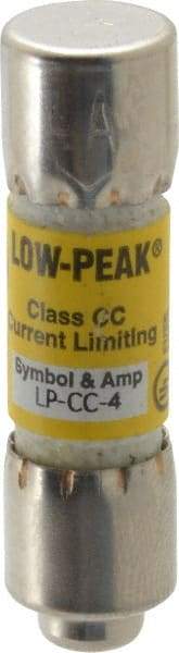 Cooper Bussmann - 150 VDC, 600 VAC, 4 Amp, Time Delay General Purpose Fuse - Fuse Holder Mount, 1-1/2" OAL, 20 at DC, 200 at AC (RMS) kA Rating, 13/32" Diam - Apex Tool & Supply