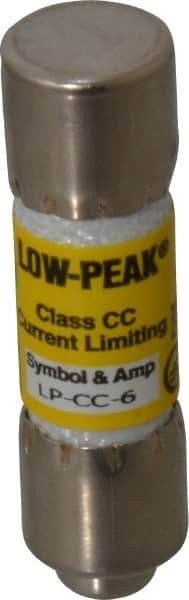 Cooper Bussmann - 150 VDC, 600 VAC, 6 Amp, Time Delay General Purpose Fuse - Fuse Holder Mount, 1-1/2" OAL, 20 at DC, 200 at AC (RMS) kA Rating, 13/32" Diam - Apex Tool & Supply