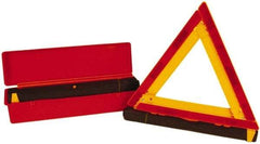 NMC - 3 Piece, Emergency Warning Triangle Safety Kit - Three Reflective Triangles in Plastic Carrying Case - Apex Tool & Supply