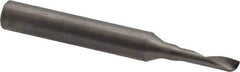 Onsrud - 1/8" Cutting Diam x 1/2" Length of Cut, 1 Flute, Upcut Spiral Router Bit - Uncoated, Right Hand Cut, Solid Carbide, 2" OAL x 1/4" Shank Diam, Single Edge, 22° Helix Angle - Apex Tool & Supply