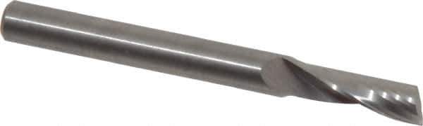 Onsrud - 1/4" Cutting Diam x 3/4" Length of Cut, 1 Flute, Upcut Spiral Router Bit - Uncoated, Right Hand Cut, Solid Carbide, 2-1/2" OAL x 1/4" Shank Diam, Single Edge, 22° Helix Angle - Apex Tool & Supply