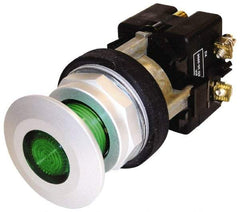 Eaton Cutler-Hammer - 30-1/2mm Mount Hole, Extended Mushroom Head, Pushbutton Switch - Illuminated, Maintained (MA) - Apex Tool & Supply