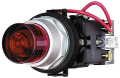 Eaton Cutler-Hammer - 120 VAC Green Lens Incandescent Press-to-Test Indicating Light - Round Lens, Oiltight, Watertight - Apex Tool & Supply
