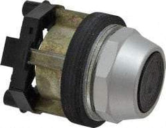 Eaton Cutler-Hammer - 30-1/2mm Mount Hole, Flush, Pushbutton Switch Only - Round, Black Pushbutton, Nonilluminated, Momentary (MO), Corrosion Resistant, Oiltight and Watertight - Apex Tool & Supply