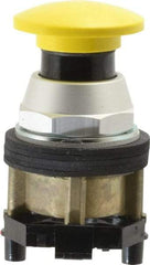 Eaton Cutler-Hammer - 30-1/2mm Mount Hole, Extended Mushroom Head, Pushbutton Switch - Yellow Pushbutton, Nonilluminated, Momentary (MO) - Apex Tool & Supply