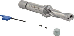 Iscar - 2.06" Max Drill Depth, 3xD, 11/16" Diam, Indexable Insert Drill - 3/4" Shank Diam, Straight Shank - Apex Tool & Supply